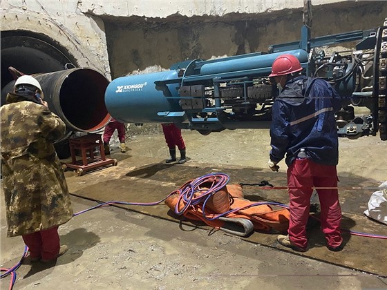 Xionggu Pipeline Automatic Welding Machine Welding Wangbao River Pipe Jacking Tunnel 