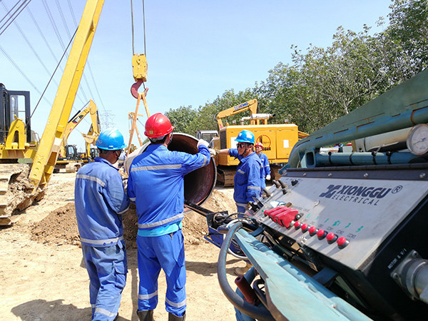 Xionggu Welding Machinery participated in the construction of Thailand's Line 5 natural gas pipeline